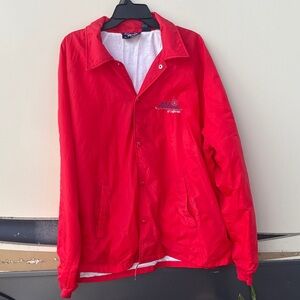 Classic Red Windbreaker for Men